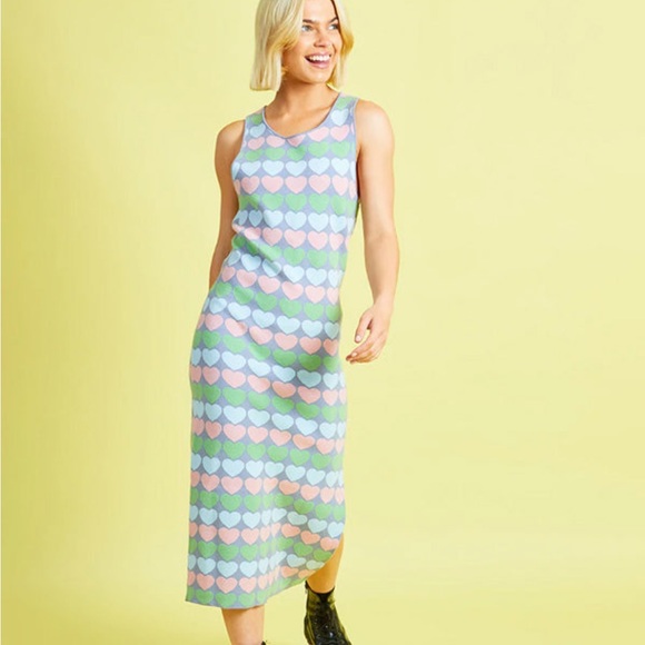 NWOT Multicolor hearts dress - Native Youth - Picture 2 of 5